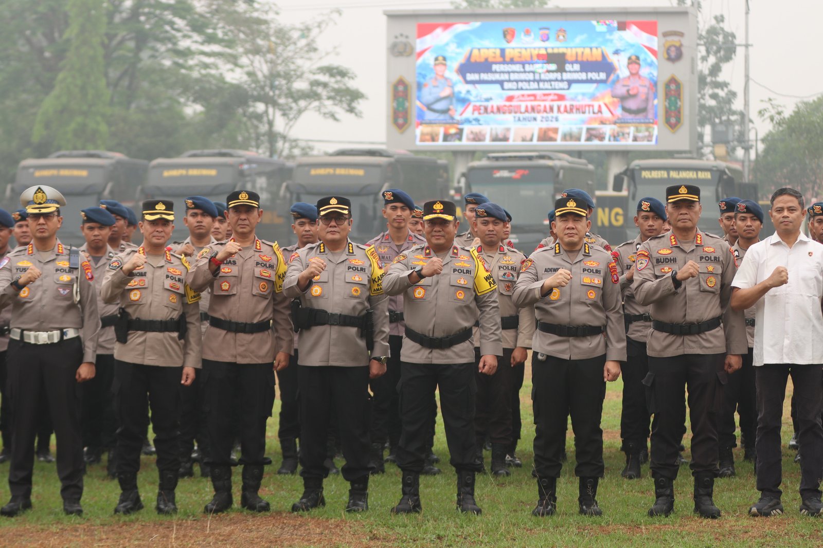 Perkuat Penanganan Karhutla di Kalteng, 75 Personel Brimob Dikerahkan ke Tanjung Puting